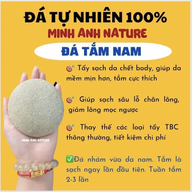 Đá Tắm Tẩy Tế Bào Chết - Đá Kì Ghét- Đá Cuội tắm - Đá kì da chết- Kì Ghét Cơ Thể, Hòn Đá Kì Chà Da Chết, Đá Massage Mặt