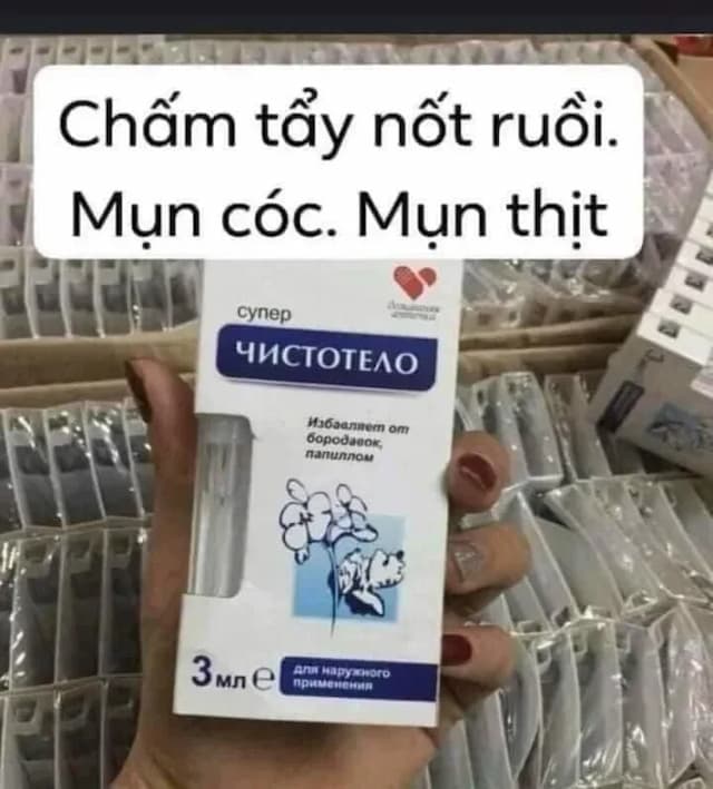 Gel chấm tẩy nốt ruồi, mụn cóc, tàn nhang hiệu quả DVELINIL của Nga - shop 6789