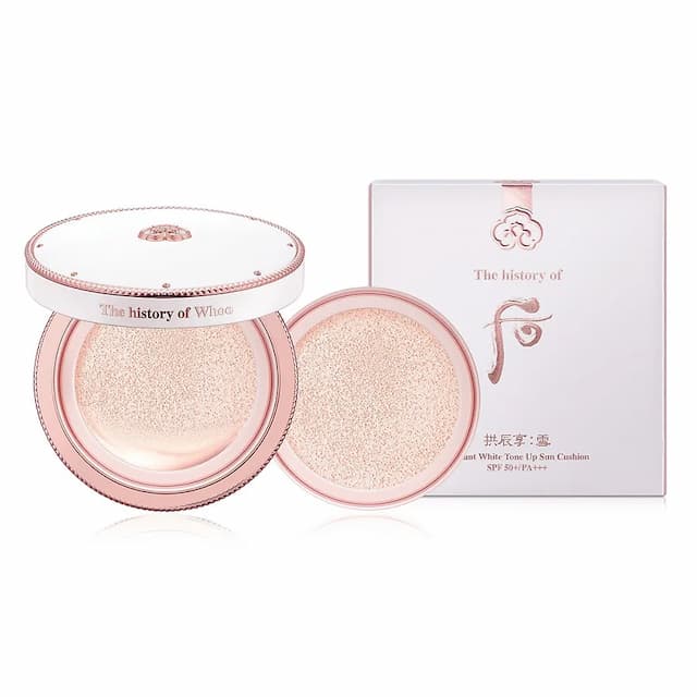 Phấn Nước Đa Năng Whoo Seol Radiant White Tone Up Sun Cushion SPF50+/PA+++ Kèm Lõi Phấn Phụ