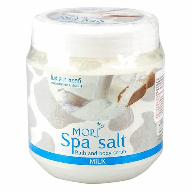 Muối tắm tẩy tế bào chết Mori Spa Salt bath and body scrub 700g (Thái Lan) MILK (Sữa)