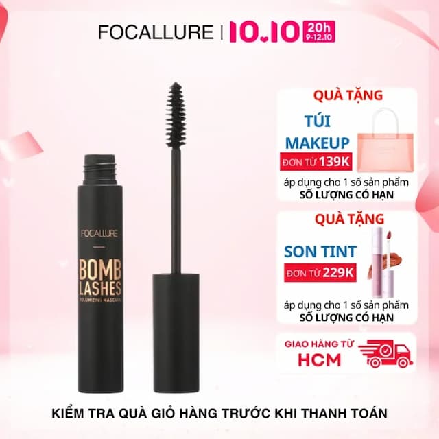 FOCALLURE Chuốt mi Mascara cong mi chống thấm nước 8G