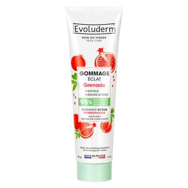 Tẩy Tế Bào Chết Evoluderm Trẻ Hóa Da Chiết Xuất Lựu Đỏ 150g Pomegranate Radiance Scrub