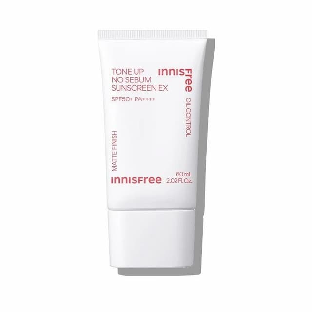 Kem chống nắng nâng tông INNISFREE Tone Up No Sebum Sunscreen EX SPF 50+ PA++++ 60 mL