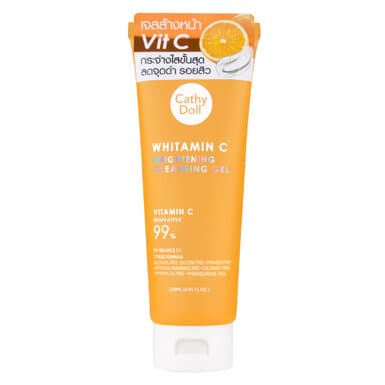 Gel Rửa Mặt Cathy Doll Vitamin C Dưỡng Sáng, Mờ Thâm 120ml Whitamin C Brightening Cleansing Gel