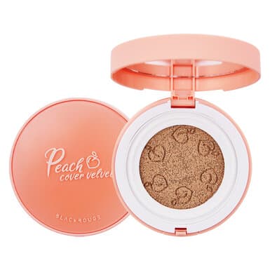 Phấn Nước Black Rouge Hương Đào CP01 Da Sáng 14g Peach Cover Velvet Cushion #CP01